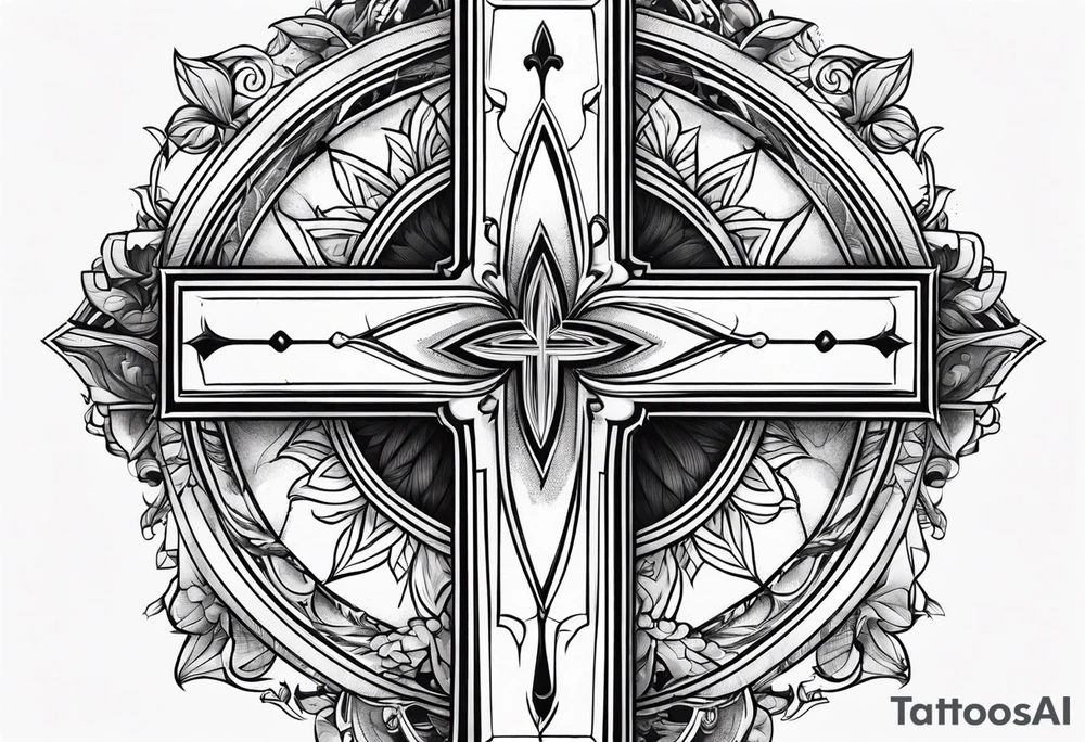 cross from font tattoo idea