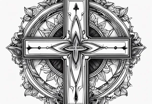 cross from font tattoo idea