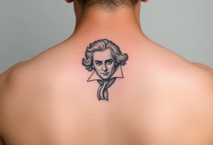 Dainty subtle ode to Beethoven tattoo idea