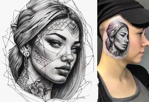 stitching together a wound, no portrait tattoo idea