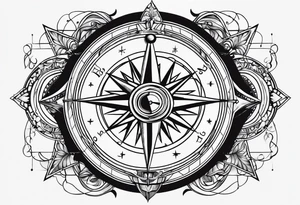 doctor, medical, compass tattoo idea