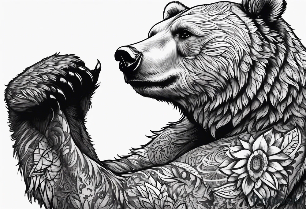 Dancing bear tattoo idea