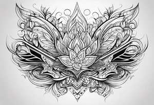 Abstract lines tattoo idea