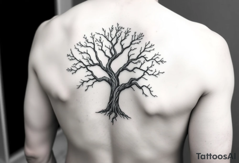 Tree on my back tattoo idea