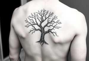 Tree on my back tattoo idea