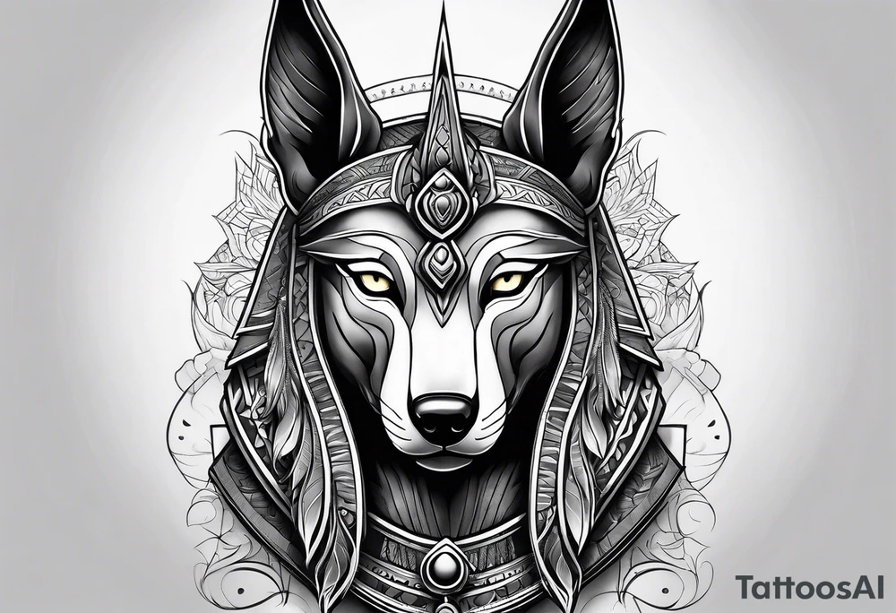Anubis style tattoo idea