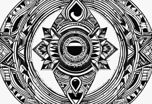 African tribal tattoo idea