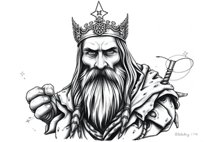 American and German heritage, with Christian traditions tattoo idea