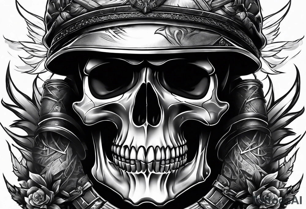 Skull soldier tattoo idea