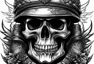 Skull soldier tattoo idea