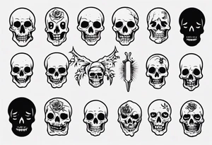 Creepy death tattoo idea