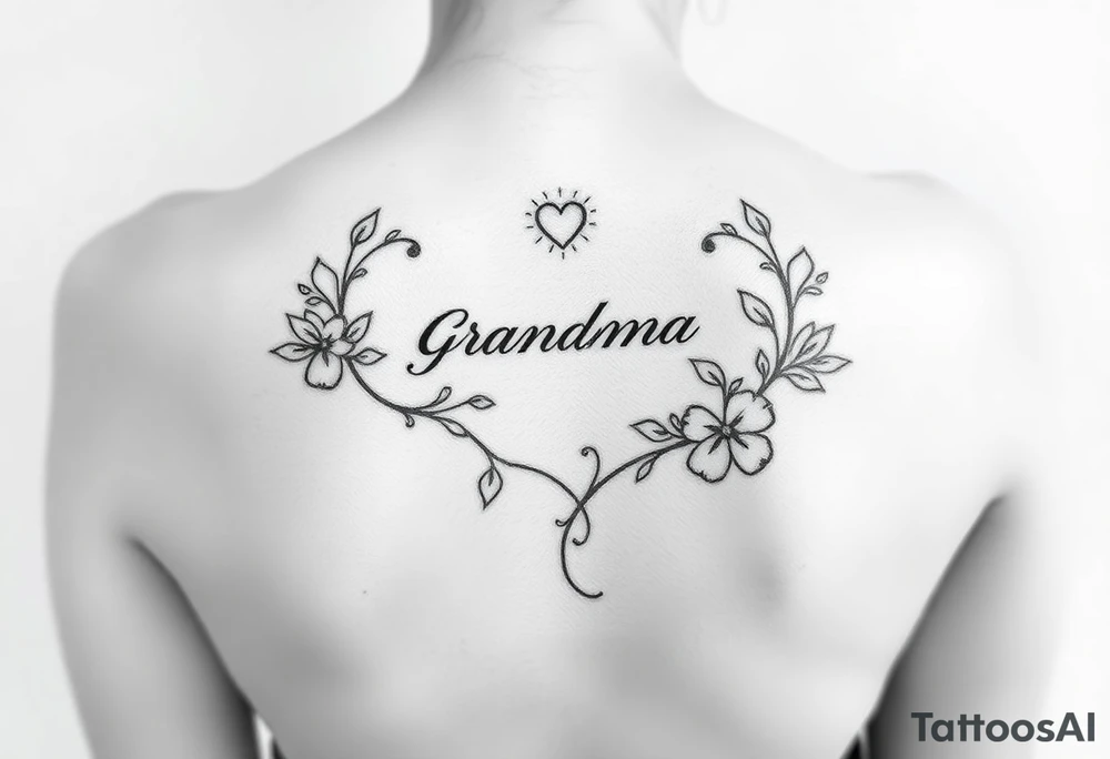 Memorial for grandma who loved gambling tattoo idea