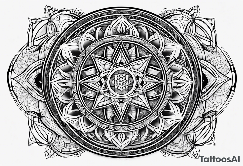 sacred geometry tattoo idea