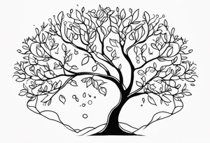 Motherhood tree tattoo idea