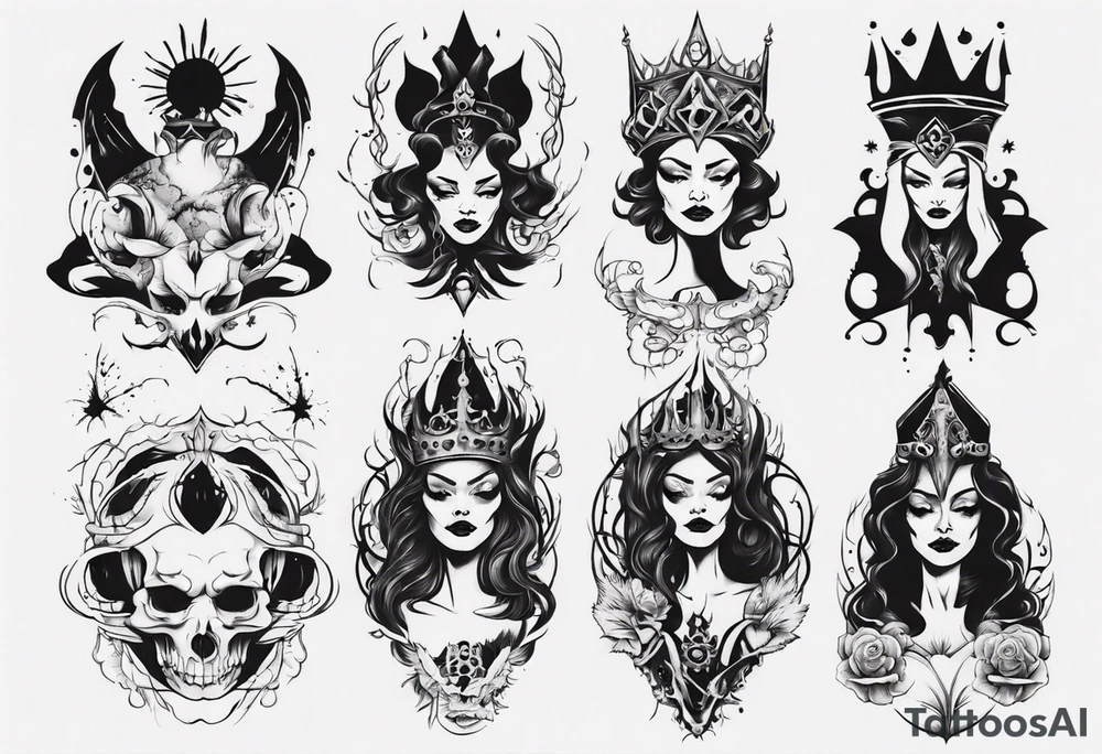 Queen of the underworld tattoo idea