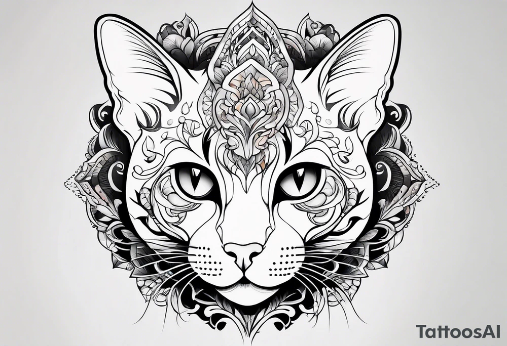 hairless cat tattoo idea