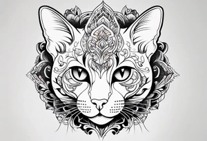 hairless cat tattoo idea