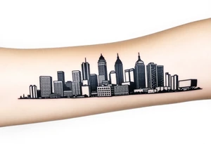 Baltimore Maryland Skyline With Baltimore Heritage tattoo idea