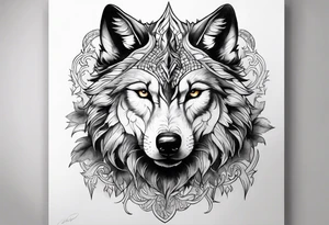 Wolf chimera tattoo idea
