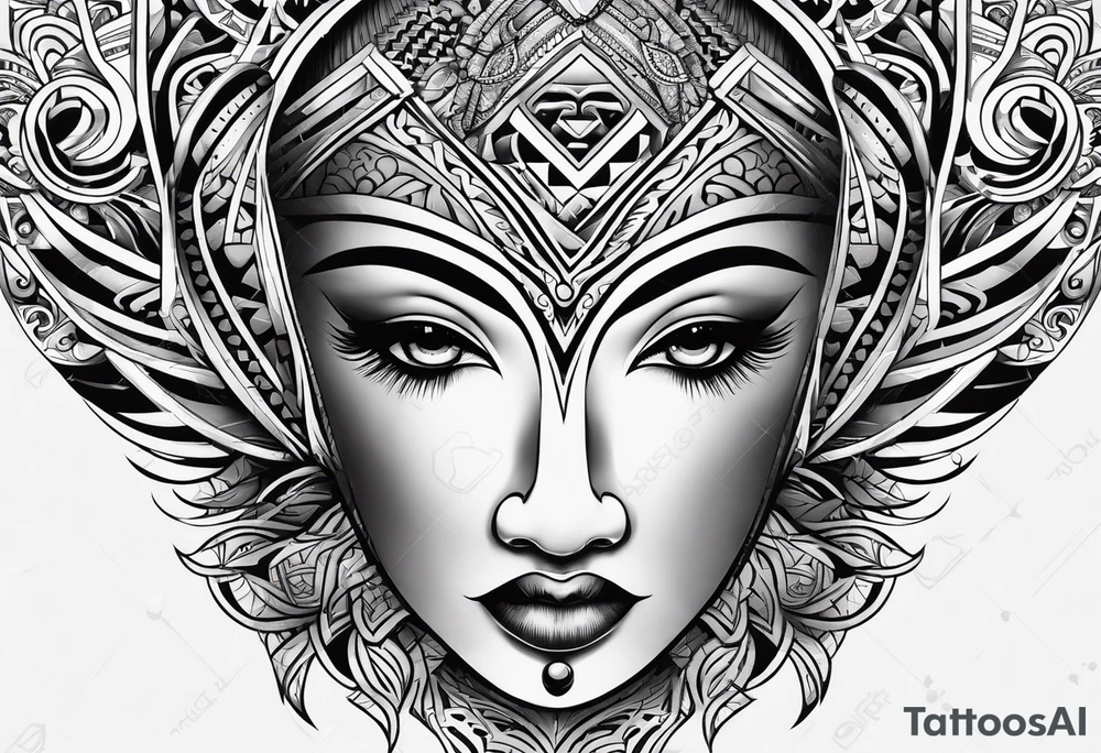 Maori hals tattoo idea