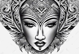 Maori hals tattoo idea