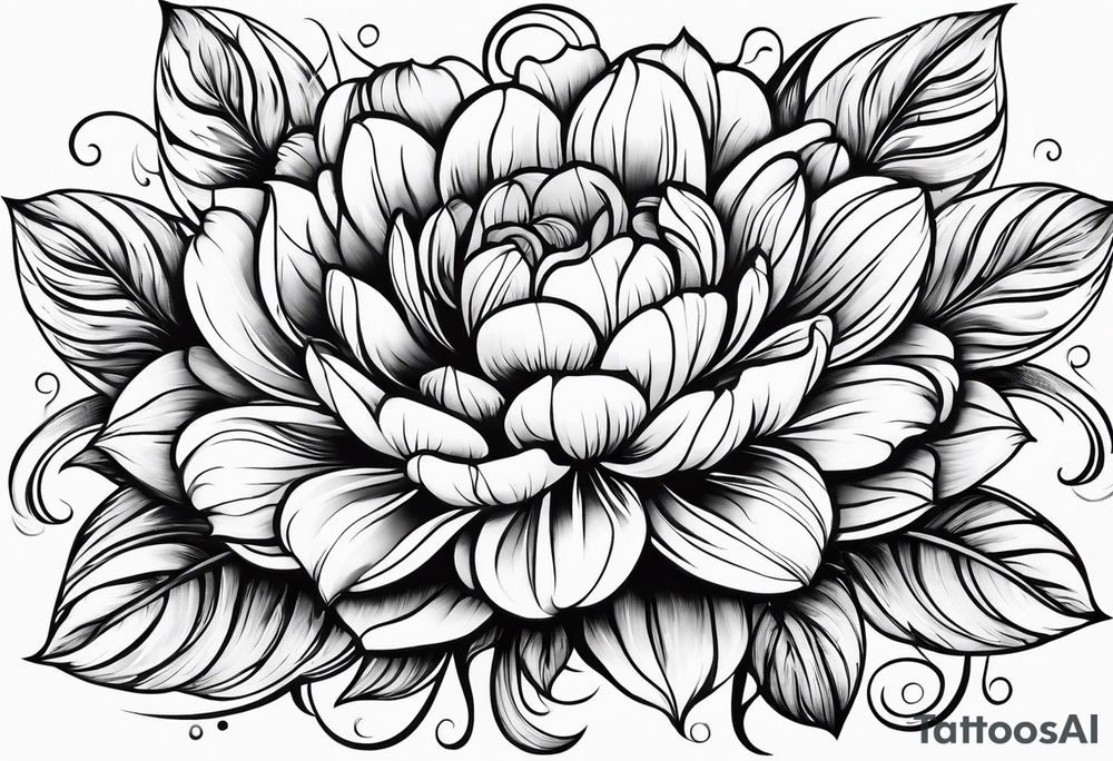 flower tattoo idea
