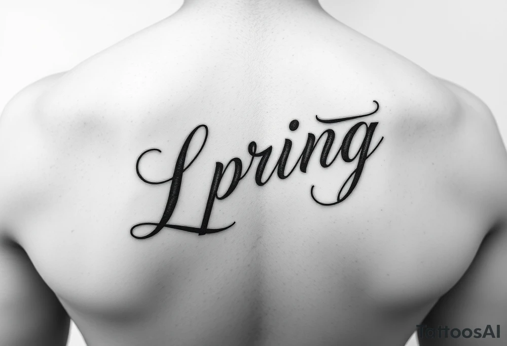 a tatoo for a girl named Spring. SHe wants to love herself no matter what. The tatto can be a text or simbol tattoo idea