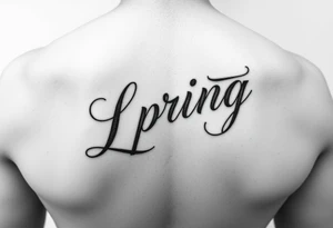 a tatoo for a girl named Spring. SHe wants to love herself no matter what. The tatto can be a text or simbol tattoo idea