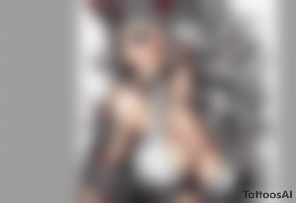 Pinup headless horsewoman tattoo idea