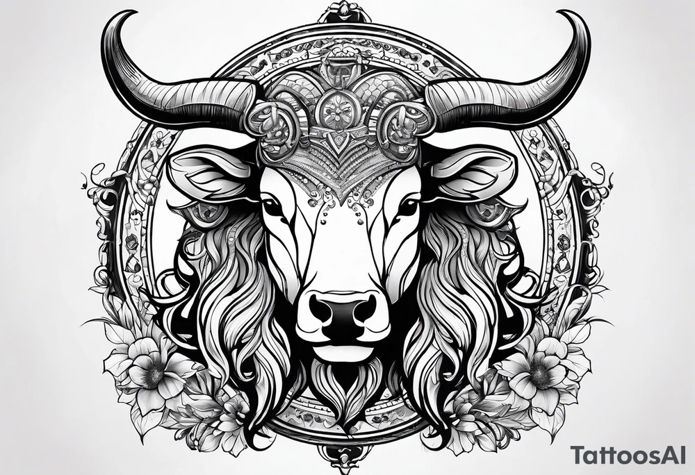 Taurus zodiac sign, Libra zodiac sign, Aquarius zodiac sign, family tattoo tattoo idea