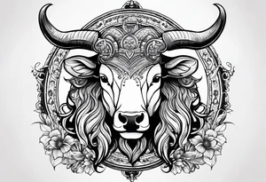 Taurus zodiac sign, Libra zodiac sign, Aquarius zodiac sign, family tattoo tattoo idea