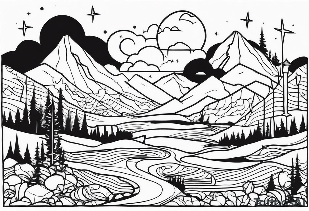 Hellscape tattoo idea