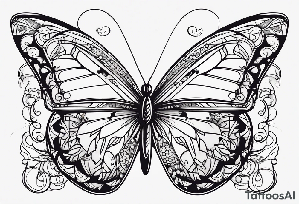 A butterfly tattoo idea