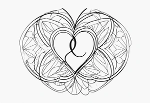 l , 8  , self love tattoo idea