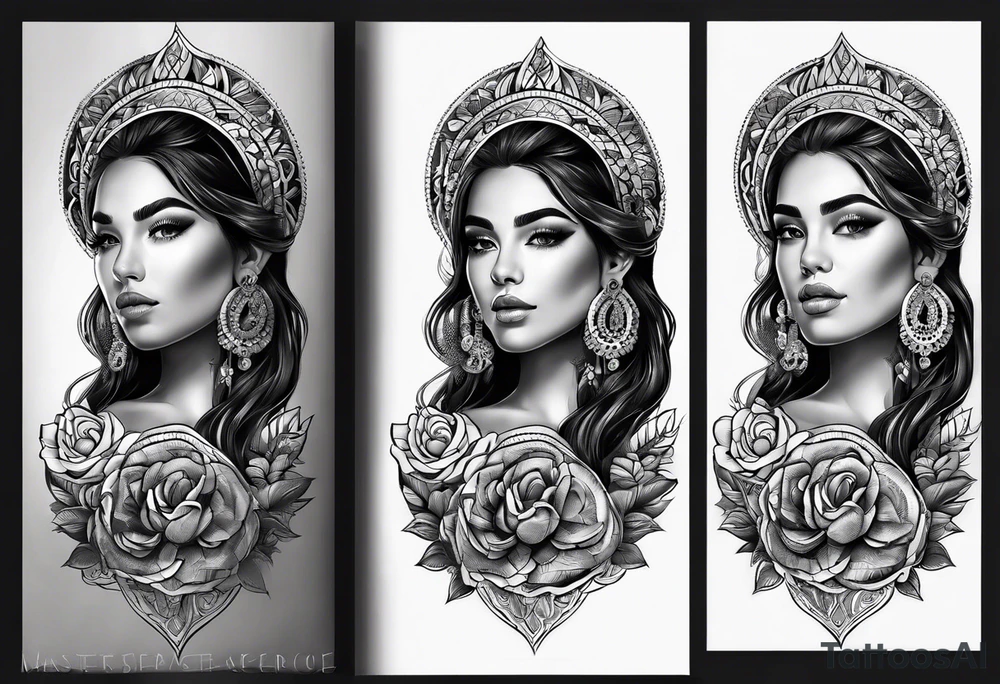 mexican style arm tattoo tattoo idea