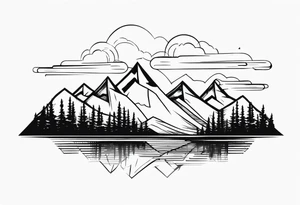mountains tattoo idea