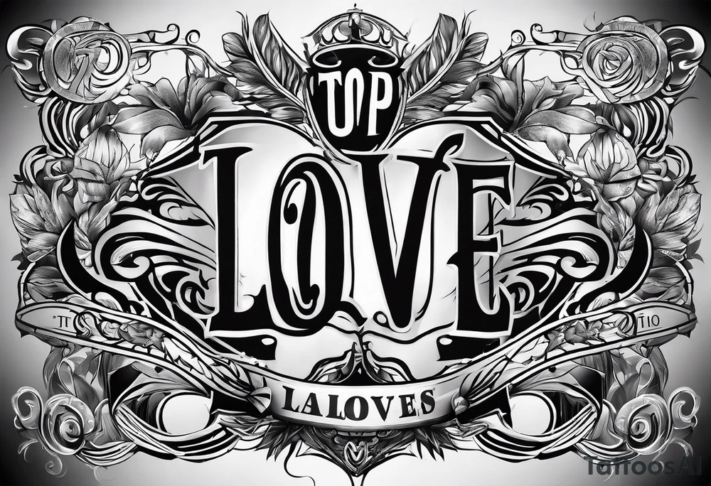 LOVE US
text only tattoo idea