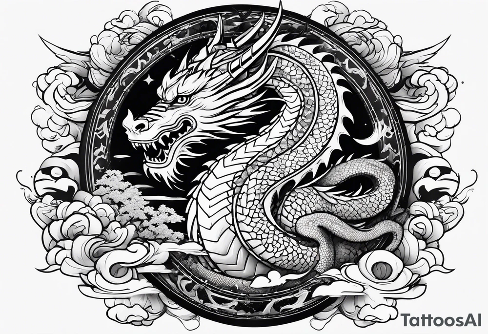 Dragon, shogun, star wars, army tattoo idea