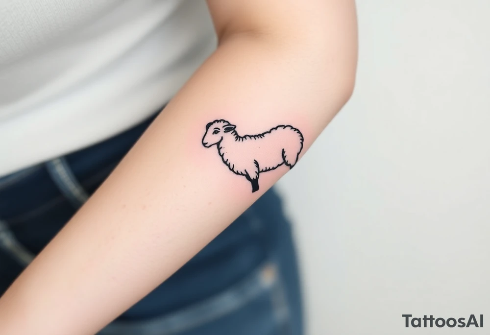 Black sheep tattoo idea