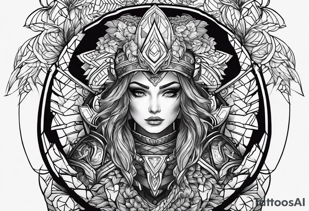 scale armor tattoo idea