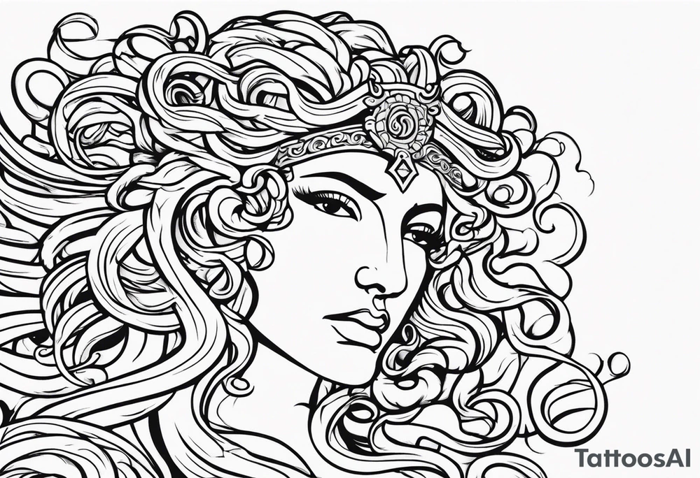 Gorgon Medusa, ancient greece tattoo idea