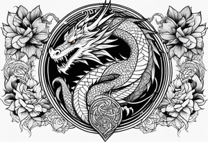 Dragon sleeve tattoo idea