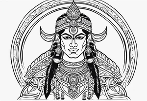 Hindu warrior Karna tattoo idea