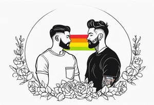 Gay couple tattoo idea