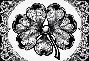 Four leaf clover tattoo idea