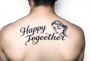 happy and sad together tattoo idea