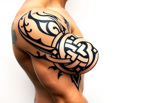 tibetan endless knot tattoo idea