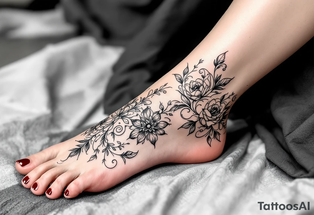 mirror frame tattoo idea