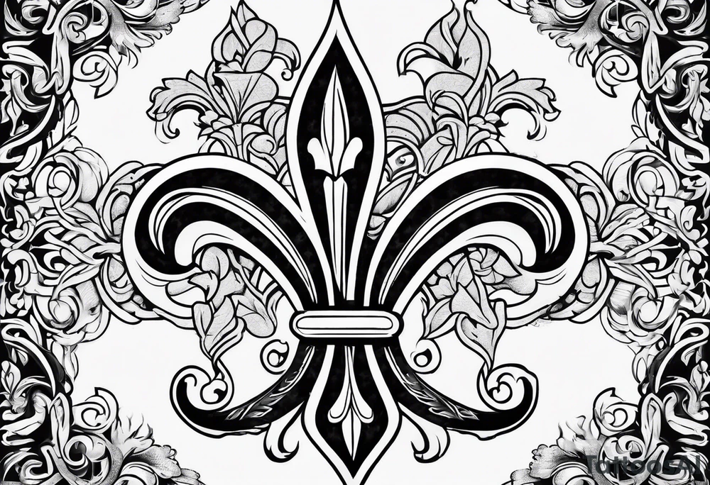 Fleur de lys celtique tattoo idea