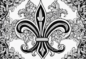 Fleur de lys celtique tattoo idea